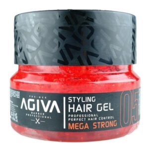 Agiva Styling Hair Gel Mega Strong 05 - Red 200ml - אחיזה מקסימלית לעיצוב בלתי מנוצח