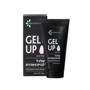פוליג'ל 60 מ"ל | ורוד בהיר LIGHT PINK | נייל קריאטיביטי GEL UP
