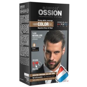 8681701006571_04022025131407.jpg צבע לשיער לגבר ב-10 דקות Morfose Ossion Hair Color Gel 200 ml - חום
