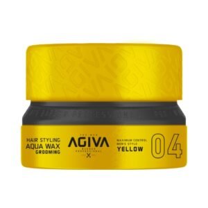8683348000059_050320251653061.jpg ווקס לשיער Agiva Hair Wax 04 YELLOW Aqua Wax Grooming 155mL אגיבה