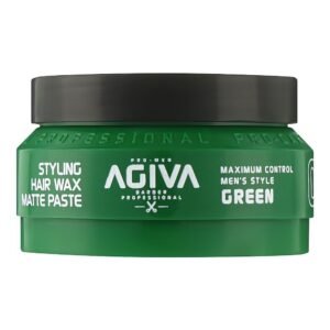 8683348000745_270820251336237942.jpg ווקס לשיער Agiva Hair Wax 03 GREEN Hair Wax Matte Paste 90mL אגיבה