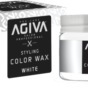 ווקס צובע זמני בצבע לבן Agiva Hair Styling Color Wax White 120ml