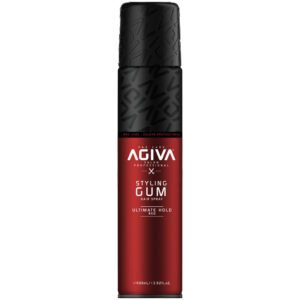 ספריי מקשיח לשיער 400 מ"ל Agiva Hair Styling Spray Gum Ultimate Hold - Red