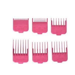 MRD-COMBS_030620251809411.jpg סט 10 מסרקים מגנטי למכונות תספורת ורוד 1.5 עד 25 מ"מ מבית MRD PRO